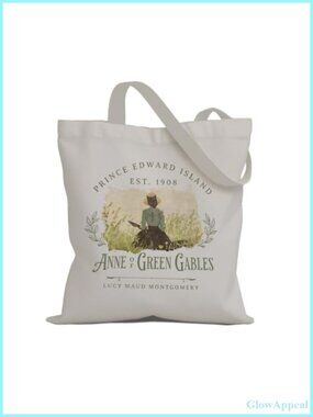 Canvas Tote Bag Literary Book Lover Reusable Shoulder Bag
